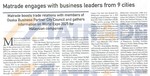 MATRADE engages with business leaders from 9 cities