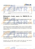 20240920_Malaysia’s trade soars to RM252.7b in August