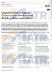 Opportunities to Supply Construction Services and Building Materials to Qatar