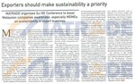 Exporters should make sustainability a priority