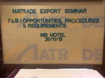 Export Seminar F&B Opportunities, Procedures and Requirements