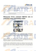 20241024_Malaysian firms notched RM152 mln in potential sales at BuildXpo 2024