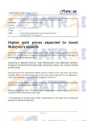 20241223_Higher gold prices expected to boost Malaysia’s exports
