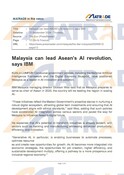 20240912_Malaysia can lead ASEAN’s AI revolution, says IBM