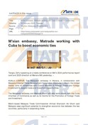 20250225_M’sian embassy, Matrade working with Cuba to boost economic ties